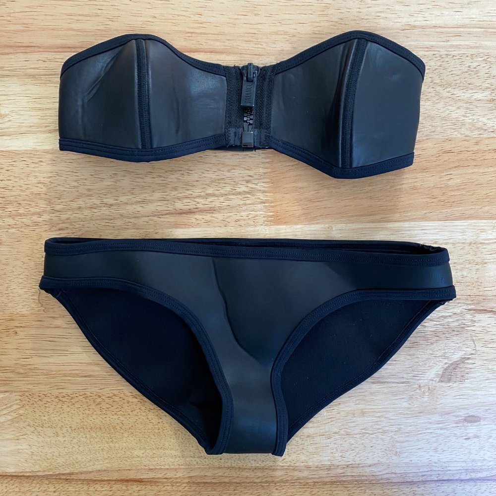 triangl swimwear Black Strapless Bikini Set - Picture 5 of 10